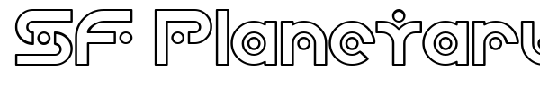 SF Planetary Orbiter font preview